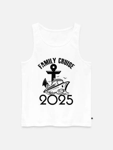Family cruise 2025 - Men's Premium Organic Tank Top - white