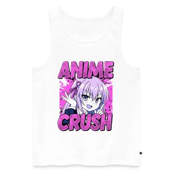 ANIME CRUSH - Pink Manga Otaku Vibes - Débardeur bio Premium Homme - blanc - Devant - Michal (187cm)