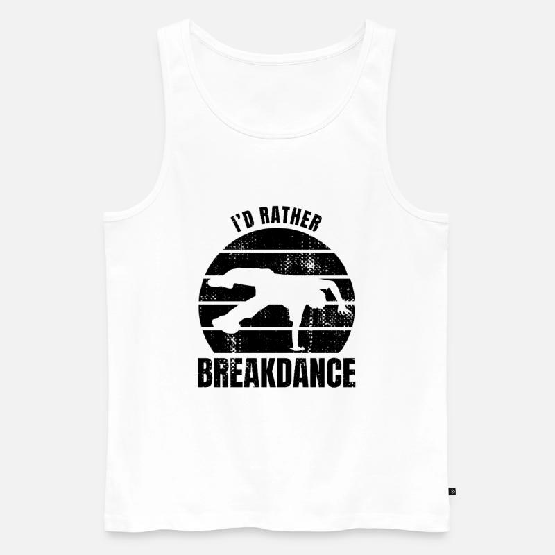 Breakdancer Spruch - Männer Premium Bio Tank Top - Weiß