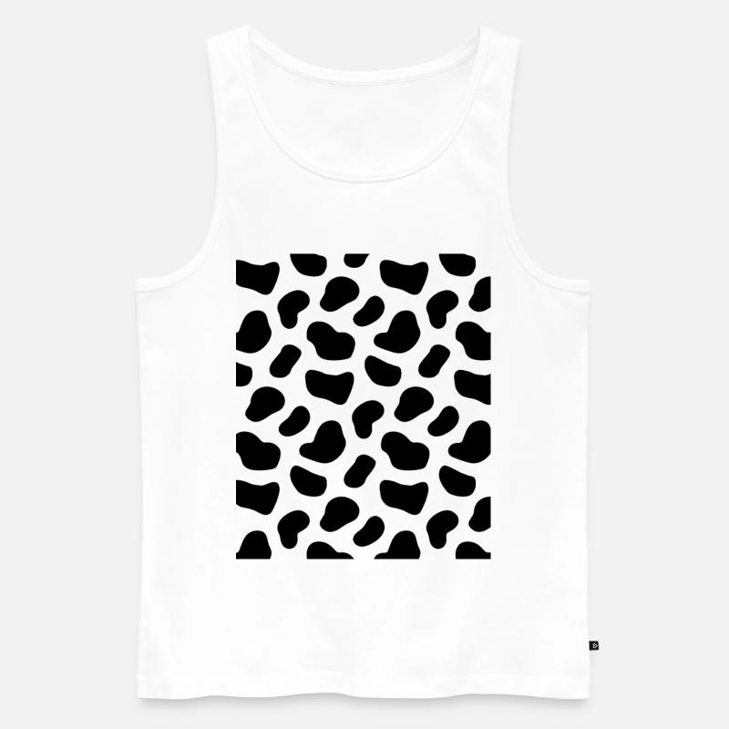 Dalmatiner Muster - Männer Premium Bio Tank Top - Weiß