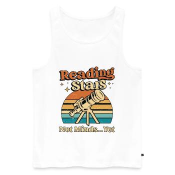 Astrologer Reading Stars Not Minds Fortune Telling - Männer Premium Bio Tank Top - Weiß - Vorne - Michal (187cm)
