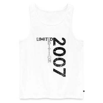Limited Edition 2007 18. Geburtstag Geschenk - Männer Premium Bio Tank Top - Weiß - Vorne - Michal (187cm)