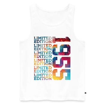 LIMITED EDITION 1955 71 YEARS 71ST BIRTHDAY - Men's Premium Organic Tank Top - white - Front - Michal (187cm)