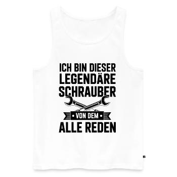 Legendary Screwdrivers - Men's Premium Organic Tank Top - white - Front - AI Model Male 178 light (178cm)