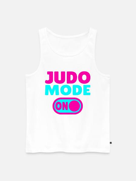 Judo Mode ON – Stärke, Disziplin & Kampfgeist - Débardeur bio Premium Homme - blanc