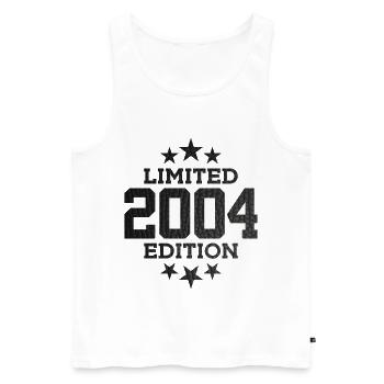LIMITED EDITION 2004 22ND BIRTHDAY - Men's Premium Organic Tank Top - white - Front - Michal (187cm)