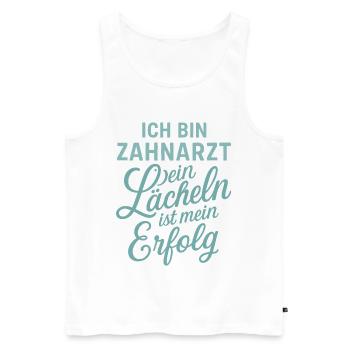 I'm a dentist Your smile is my success - Men's Premium Organic Tank Top - white - Front - AI Model Male 178 light (178cm)