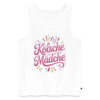 Cologne Girls Carnival Cologne Cologne Cologne Girls - Men's Premium Organic Tank Top - white - Front - AI Model Male 178 light (178cm)