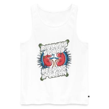 Dialysis Nurse Dialysis Squad Keeping Renal Care - Men's Premium Organic Tank Top - white - Front - Michal (187cm)