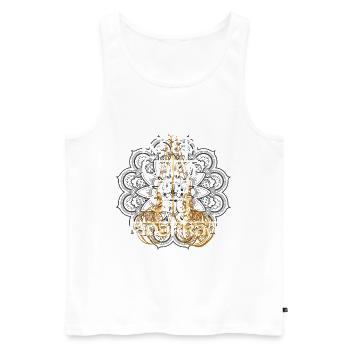 Tamil Sri Lanka Keep Calm And Say Vanakkam - Männer Premium Bio Tank Top - Weiß - Vorne - Michal (187cm)