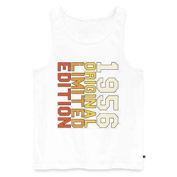Originales Retro-Geburtstagsgeschenk von 1956 - Männer Premium Bio Tank Top - Weiß - Vorne - Michal (187cm)