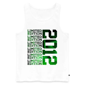 LIMITED EDITION 2012 14 YEARS 14TH BIRTHDAY - Men's Premium Organic Tank Top - white - Front - Michal (187cm)