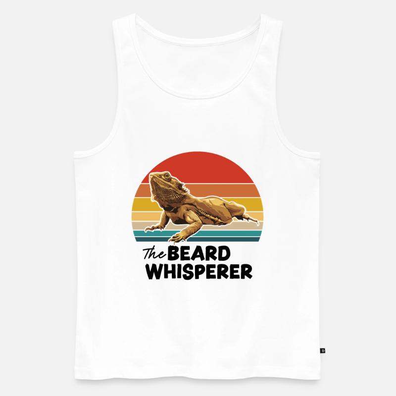 Der Bartflüsterer - Männer Premium Bio Tank Top - Weiß