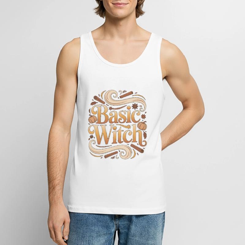 Witchcraft Basic Witch Loves Tarot Reading Wicca Men's Premium Organic Tank Top