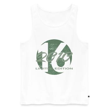 16th Birthday 2010 Boys and Girls Gift - Men's Premium Organic Tank Top - white - Front - AI Model Male 178 light (178cm)
