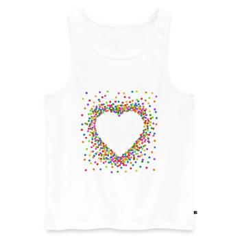 Confetti in the Heart - Carnival in the Blood Costume - Men's Premium Organic Tank Top - white - Front - Michal (187cm)