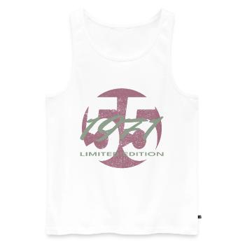 55e anniversaire 1971 cadeau pour hommes et femmes - Débardeur bio Premium Homme - blanc - Devant - Michal (187cm)