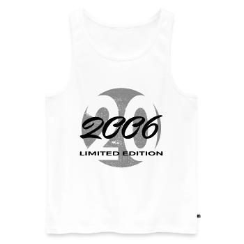 20th Birthday 2006 Gift for Men and Women - Men's Premium Organic Tank Top - white - Front - AI Model Male 178 light (178cm)