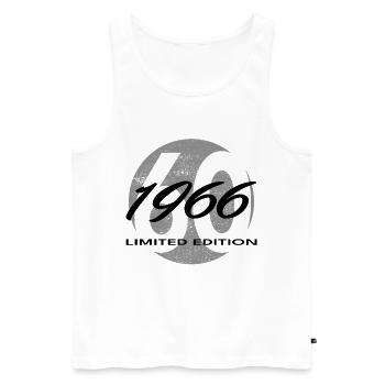 60e anniversaire 1966 cadeau pour hommes et femmes - Débardeur bio Premium Homme - blanc - Devant - Michal (187cm)