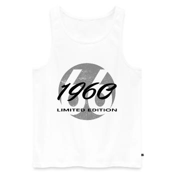 66th Birthday 1960 Gift for Men and Women - Men's Premium Organic Tank Top - white - Front - Michal (187cm)