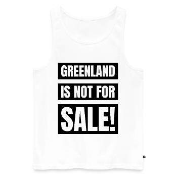 Greenland Is Not For Sale - Männer Premium Bio Tank Top - Weiß - Vorne - Michal (187cm)
