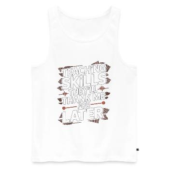 Nurse Educator Teaching Skills Clinical Educator - Men's Premium Organic Tank Top - white - Front - Michal (187cm)