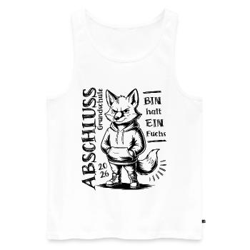 Primary school graduation 2026 - I'm just a fox - Men's Premium Organic Tank Top - white - Front - Michal (187cm)