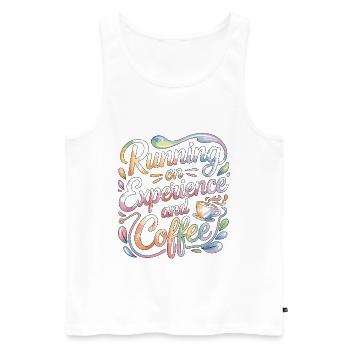 Veteran Nurse Running On Experience Combat Nurse - Männer Premium Bio Tank Top - Weiß - Vorne - Michal (187cm)