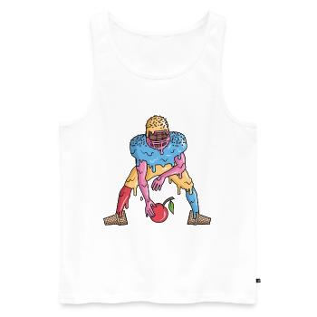 Football américain Glace Enfants Football Garçons - Débardeur bio Premium Homme - blanc - Devant - Michal (187cm)