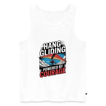 Drachenflieger Hängegleiter Luftsport Enthusiasten - Männer Premium Bio Tank Top - Weiß - Vorne - Michal (187cm)