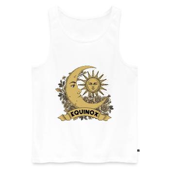 Equinox Renew Rebalance Rebirth Ostara - Men's Premium Organic Tank Top - white - Front - AI Model Male 178 light (178cm)