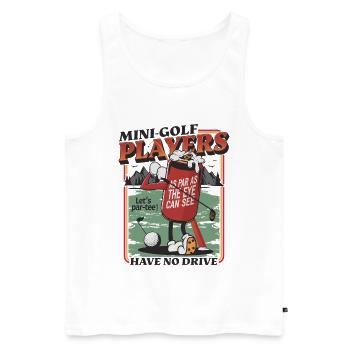 Un design de golfeur amusant pour les golfeurs - Débardeur bio Premium Homme - blanc - Devant - AI Model Male 178 light (178cm)