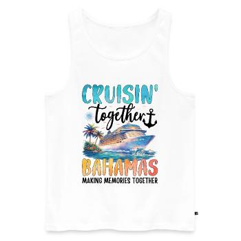 Croisière ensemble aux Bahamas - Débardeur bio Premium Homme - blanc - Devant - Michal (187cm)