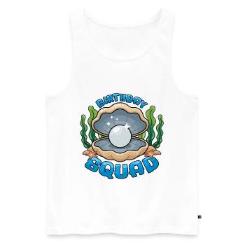 Birthday Squad Beach Summer Cruise Shell - Männer Premium Bio Tank Top - Weiß - Vorne - Michal (187cm)