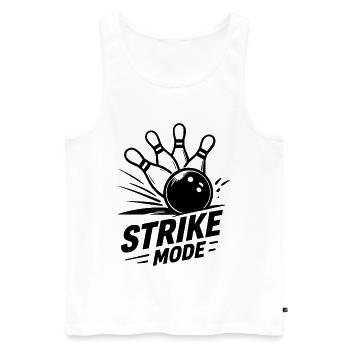 Bowling Strike Fashion Skittles Champion - Débardeur bio Premium Homme - blanc - Devant - AI Model Male 178 light (178cm)