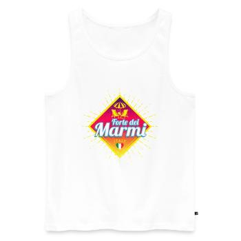 Forte dei Marmi Toskana Italien Retro Souvenir - Männer Premium Bio Tank Top - Weiß - Vorne - Michal (187cm)