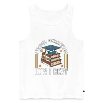 Enseignant à la retraite que j’ai enseigné à Generations Educator - Débardeur bio Premium Homme - blanc - Devant - Michal (187cm)