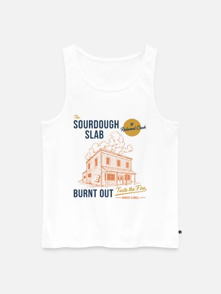 Sauerteigbrot-Backer Die Sauerteigplatte - Männer Premium Bio Tank Top - Weiß