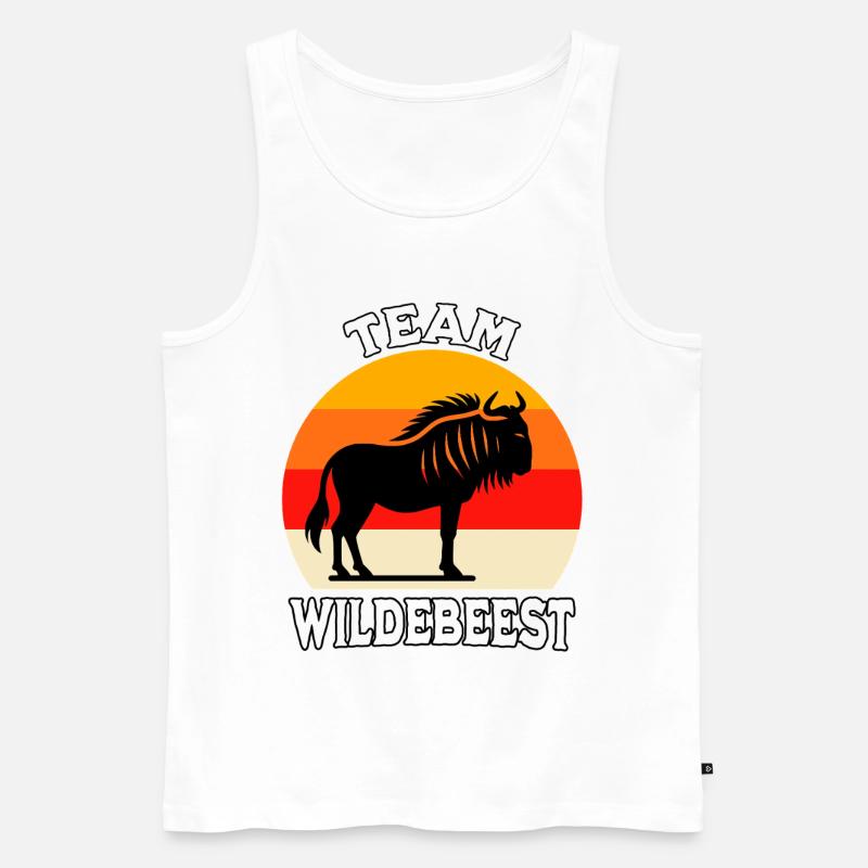 Team Gnu - Männer Premium Bio Tank Top - Weiß