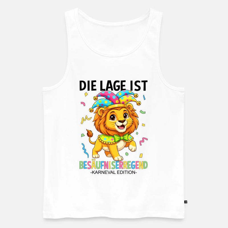 Die Lage Ist Besäufniserregend Karneval Edition - Männer Premium Bio Tank Top - Weiß