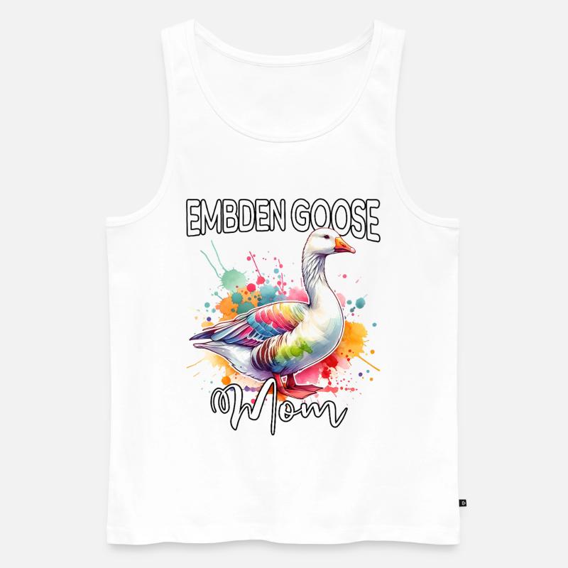 Emdengans Mama - Männer Premium Bio Tank Top - Weiß