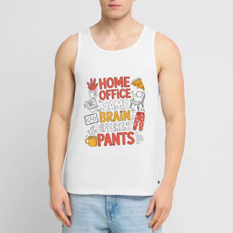 Remote Developer Home Office Same Web Developer Männer Premium Bio Tank Top