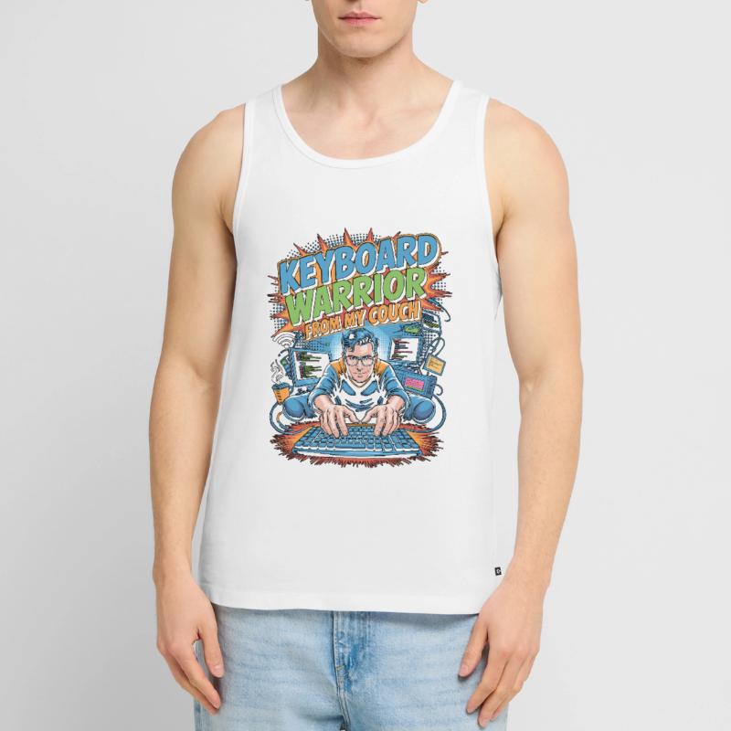 Remote Developer Keyboard Warrior Remote Coder Männer Premium Bio Tank Top