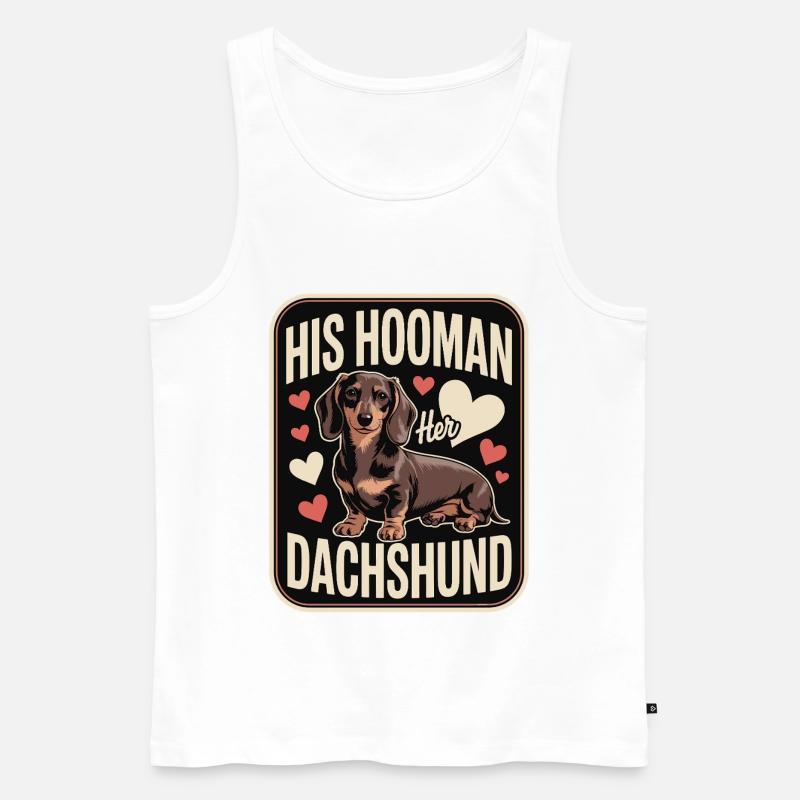 Dackel Liebe - Männer Premium Bio Tank Top - Weiß