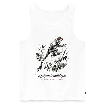 Red Eyed Tree Frog Rainforest - Men's Premium Organic Tank Top - white - Front - Michal (187cm)