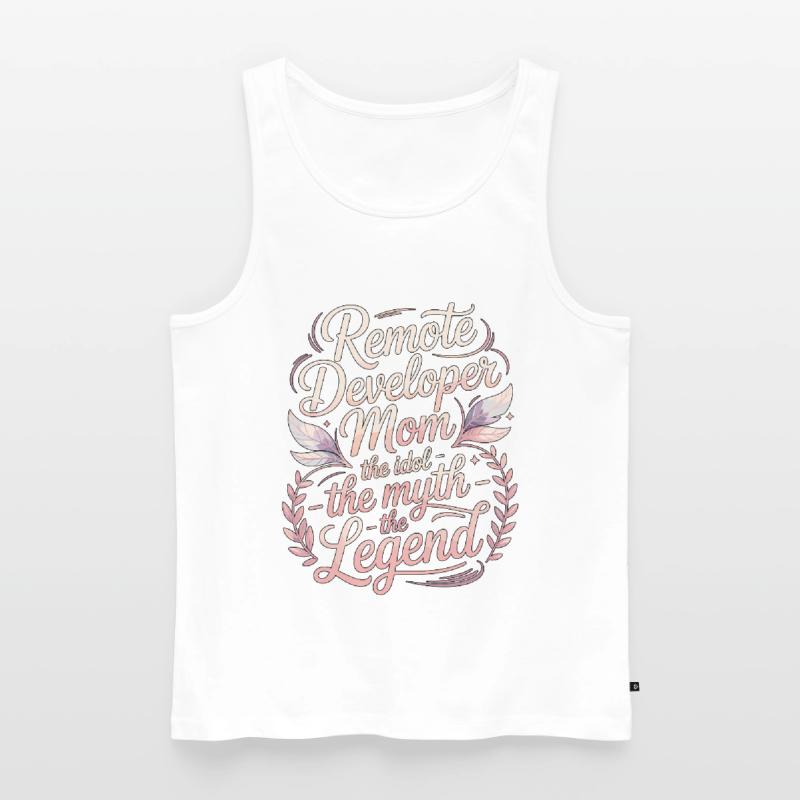 Remote Developer Mom The Idol The Remote Coder Männer Premium Bio Tank Top