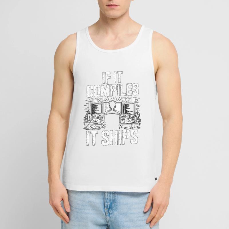Game Developer If It Compiles It Gaming Programmer Männer Premium Bio Tank Top