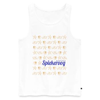 Spiekeroog Ostfriesland Deutschland Insel Souvenir - Männer Premium Bio Tank Top - Weiß - Vorne - Michal (187cm)