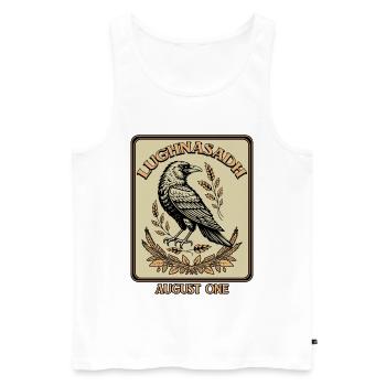 Lughnasadh August Lughnasa Lammas First Festival - Men's Premium Organic Tank Top - white - Front - Michal (187cm)