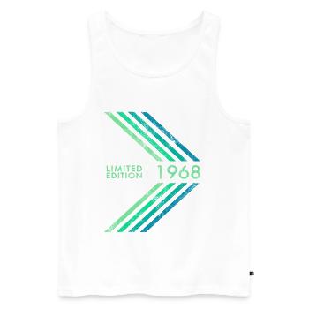 1968 Limited Edition Birthday Men's Women's Sport - Men's Premium Organic Tank Top - white - Front - Michal (187cm)